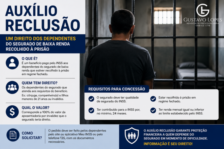 Pessoa privada de liberdade em imagem ilustrativa sobre auxílio-reclusão e direitos previdenciários dos dependentes.