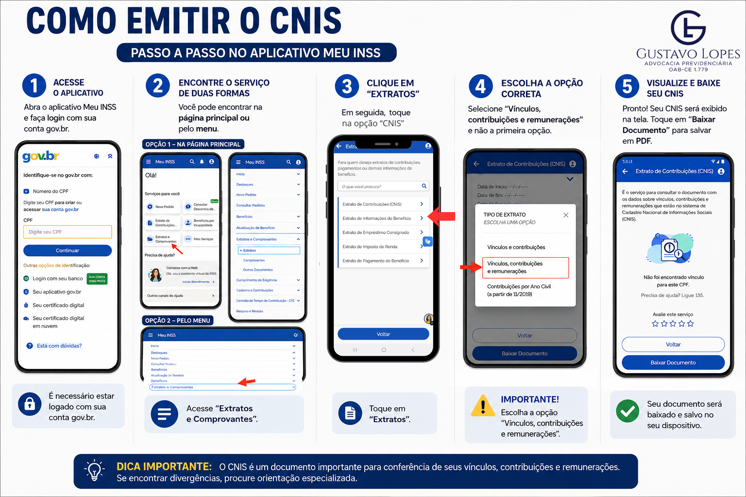 Como emitir CNIS: passo-a-passo