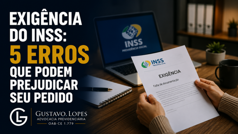 Exigência do INSS: 5 erros que podem prejudicar seu pedido