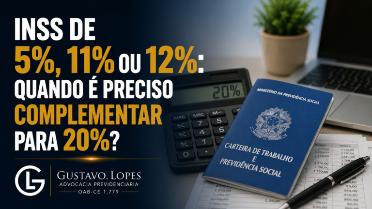 INSS de 5%, 11% ou 12%: quando é preciso complementar para 20%?